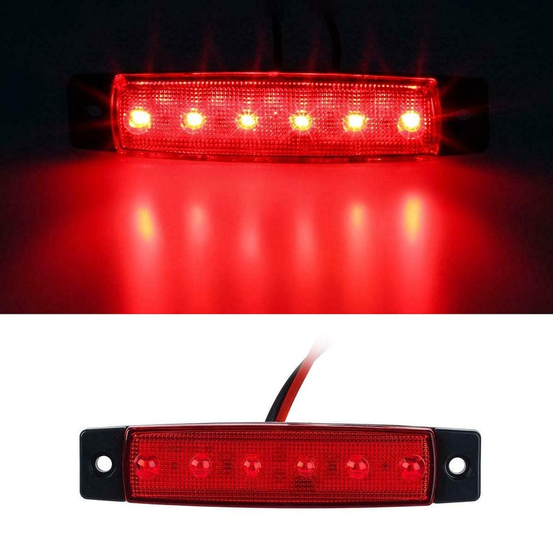 PSEQT LED Boat Interior Lights Marine Courtesy Light Strip Deck Transom Cockpit Navigation Lighting Waterproof for Fishing Pontoon Kayak Yacht Sailboat (Red 10Pcs) - Image 3